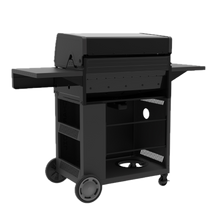 Char-Broil Performance Series™ FlavorMax™ 5 Burner Gas Grill Cabinet with Side Burner and 12" Griddle Black Gray - product image 4