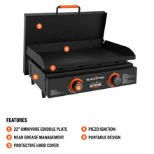 Adventure Ready 22” Tabletop Griddle with Hard Cover