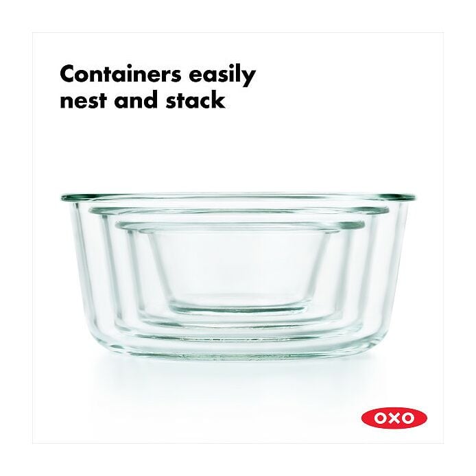 OXO 8 Piece SNAP Glass Round Container Set - image 7