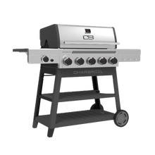 Char-Broil Performance Series™ FlavorMax™ 5 Burner Gas Grill Cart with Side Burner Gray Stainless - product image 2