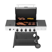 Char-Broil Performance Series™ FlavorMax™ 5 Burner Gas Grill Cart with Side Burner Gray Stainless - product image 6