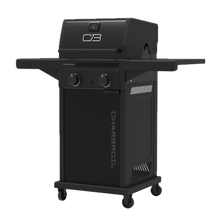 Char-Broil Performance Series™ FlavorMax™ 2 Burner Gas Grill Cabinet with Foldable Side Shelves Black - product image 3