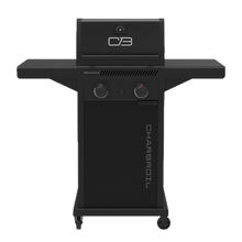 Char-Broil Performance Series™ FlavorMax™ 2 Burner Gas Grill Cabinet with Foldable Side Shelves Black - primary product image