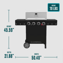 Char-Broil Performance Series™ 4-Burner Gas Grill with Sear Burners (Cart, Black/Stainless Steel) - product image 9