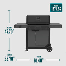 Char-Broil Commercial Series™ 4 Burner Gas Grill & Griddle (Black) - product image 10