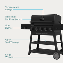 Char-Broil Performance Series™ FlavorMax™ 5 Burner Gas Grill Cart with Side Burner Blackout - product image 8