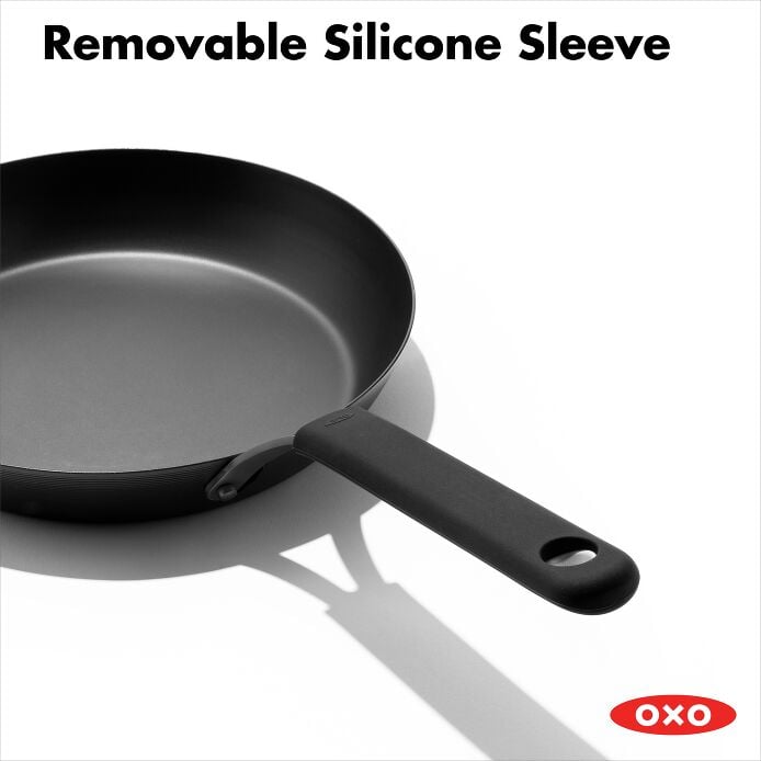OXO Obsidian Carbon Steel 8" Frypan with Silicone Sleeve - image 5