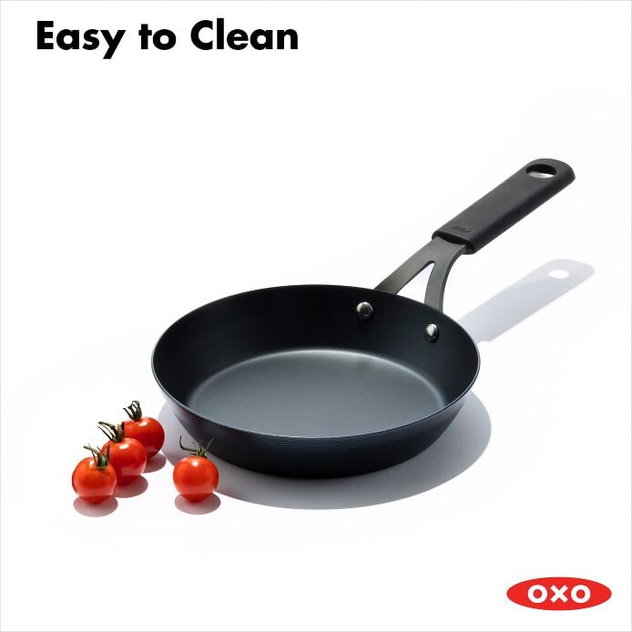 OXO Obsidian Carbon Steel 8" Frypan with Silicone Sleeve - image 9