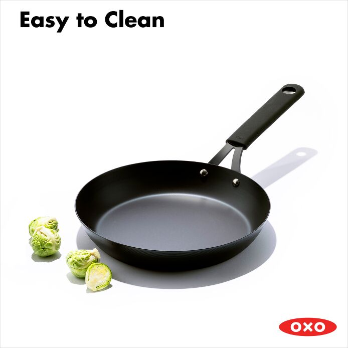 OXO Obsidian Carbon Steel 10" Frypan with Silicone Sleeve - image 9