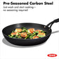 OXO Obsidian Carbon Steel 12" Frypan with Silicone Sleeve - image 2
