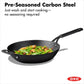 OXO Obsidian Carbon Steel 12" Wok with Silicone Sleeve - image 2