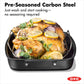 OXO Obsidian Carbon Steel Roaster with Rack - image 2