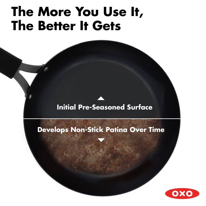 OXO Obsidian Carbon Steel Roaster with Rack - image 3