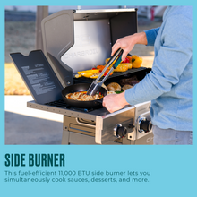 Char-Broil Performance Series™ FlavorMax™ 5 Burner Gas Grill Cart with Side Burner Gray Stainless - product image 11