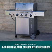 Char-Broil Performance Series™ 4-Burner Gas Grill with FlavorMax™ and Side Burner (Cabinet, Gray) - product image 2