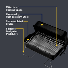 Char-Broil 190 Sq. Inch Portable Charcoal Grill in Black - product image 4