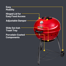 Char-Broil Kettleman® TRU-Infrared™ Charcoal Grill Red - product image 6