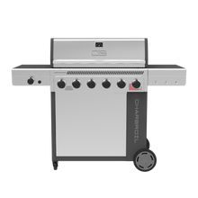 Char-Broil Performance Series™ FlavorMax™ 6 Burner Gas Grill Cabinet with Sear Burner and Side Burner Gray Stainless - primary product image