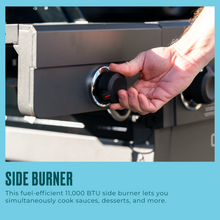 Char-Broil Performance Series™ FlavorMax™ 5 Burner Gas Grill Cart with Side Burner Gray - product image 11