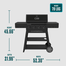 Char-Broil Performance Series™ 4-Burner Gas Grill with FlavorMax™ (Cart, Blackout) - product image 10