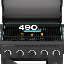 Char-Broil Performance Series™ FlavorMax™ 5 Burner Gas Grill Cabinet with Side Burner Gray - product image 9