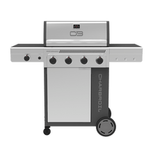 Char-Broil Performance Series™ 4-Burner Gas Grill with FlavorMax™ and Side Burner (Cabinet, Gray) - primary product image
