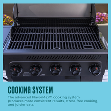 Char-Broil Performance Series™ FlavorMax™ 5 Burner Gas Grill Cabinet with Side Burner and 12" Griddle Black Gray - product image 10