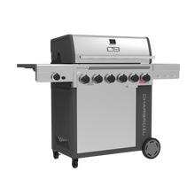 Char-Broil Performance Series™ FlavorMax™ 6 Burner Gas Grill Cabinet with Sear Burner and Side Burner Gray Stainless - product image 3
