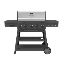 Char-Broil Performance Series™ FlavorMax™ 5 Burner Gas Grill Cart with Side Burner Gray - primary product image