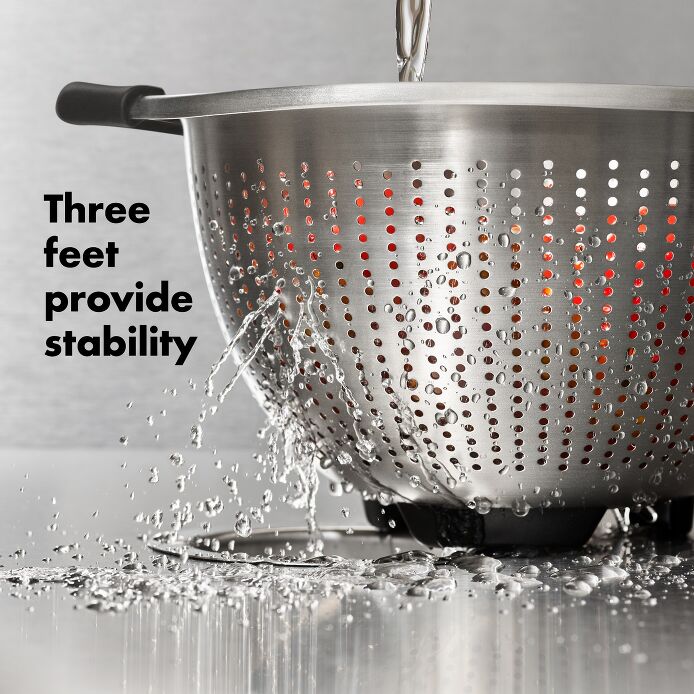 OXO 5 Qt Stainless Steel Colander - image 5