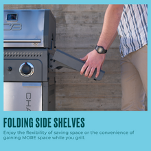 Char-Broil Performance Series™ FlavorMax™ 2 Burner Gas Grill Cabinet with Foldable Side Shelves Gray Stainless - product image 8