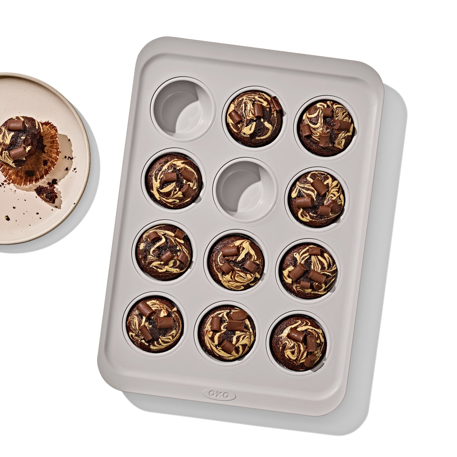 OXO Non-Stick Pro Ceramic Coated Metal Bakeware 12 Cup Muffin Pan - image 6