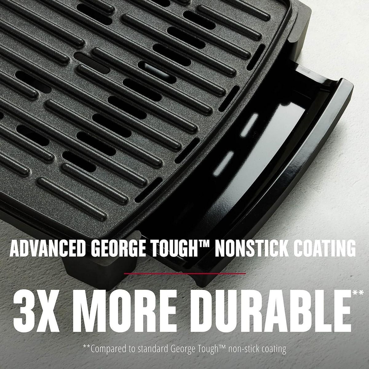 GEORGE FOREMAN Submersible Grill – 5-Serving, Adjustable Temperature, Black