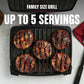 GEORGE FOREMAN Submersible Grill – 5-Serving, Adjustable Temperature, Black