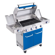 Monument Grills Classic 35633B Series | 4 Burner Propane Gas Grill in Blue