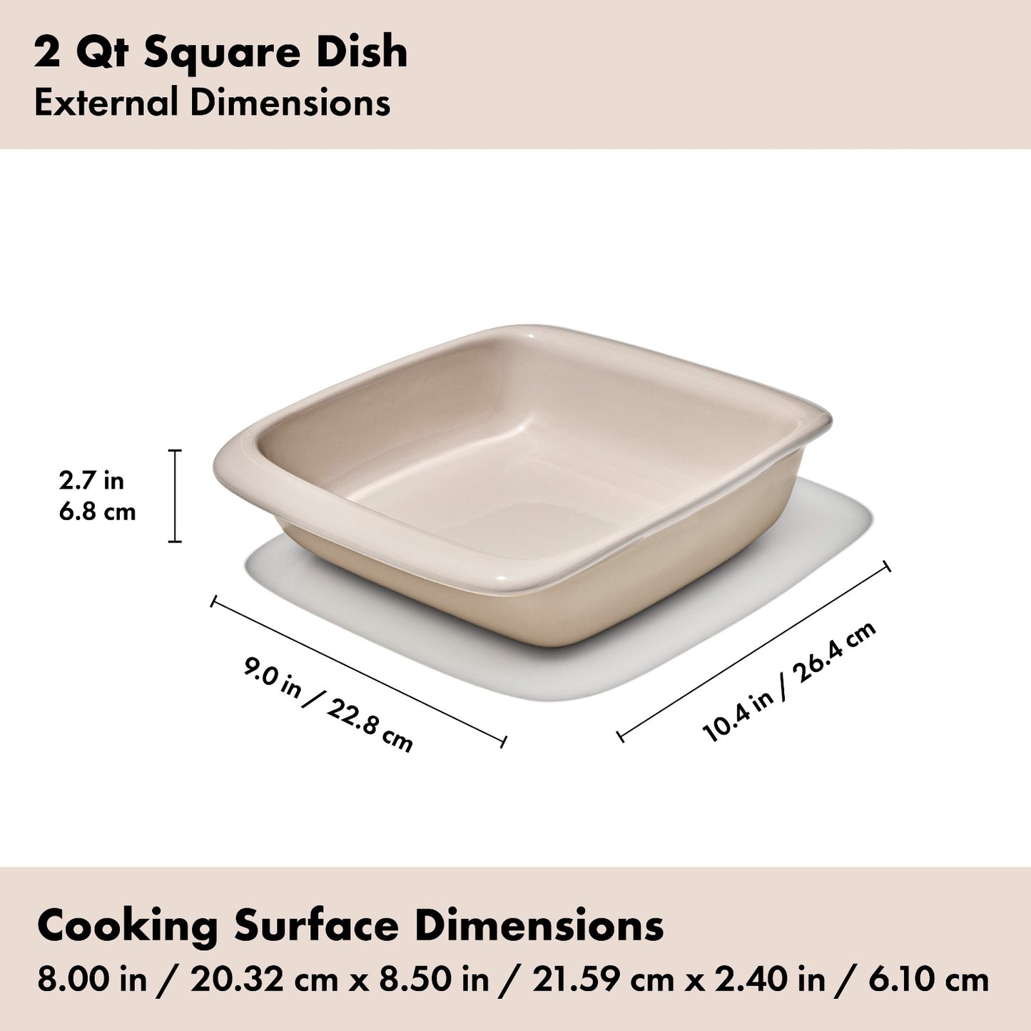 OXO 2 Qt Square Stoneware Baking Dish - image 11