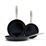 OXO Enhanced Non-Stick 3-Piece Frypan Set — Black