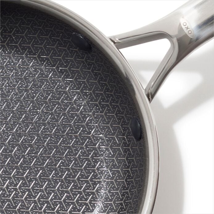 OXO Trident Hybrid Non-Stick Stainless Steel 8 in Fry Pan - image 3