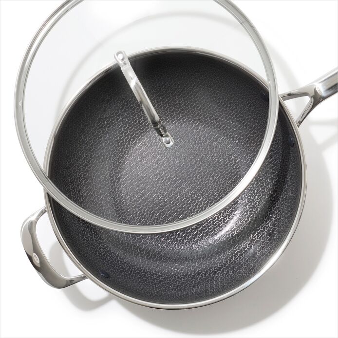 OXO Trident Hybrid Non-Stick Stainless Steel 5 Qt Wok with Lid - image 4