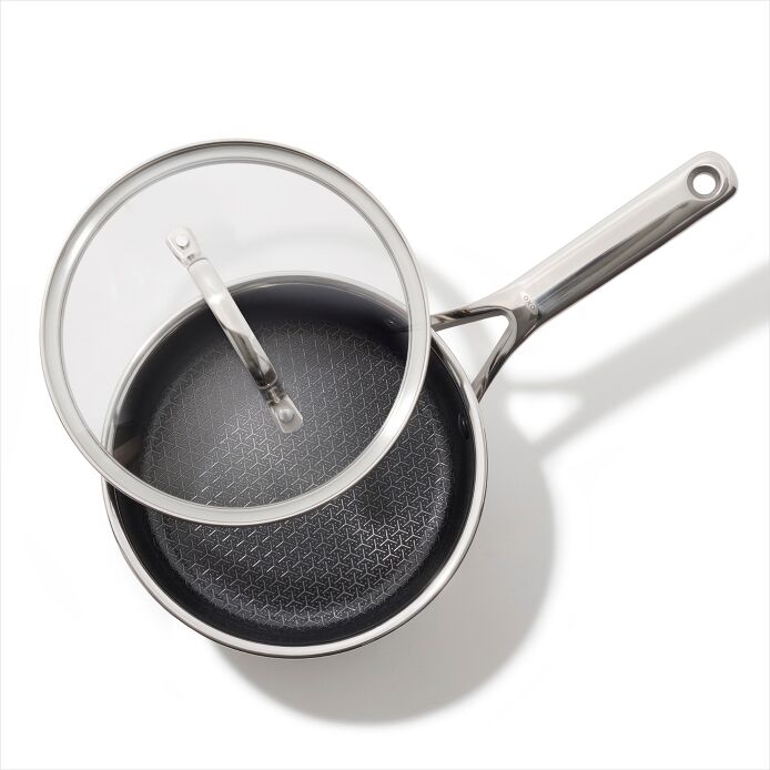 OXO Trident Hybrid Non-Stick Stainless Steel 2.5 Qt Saucepan with Lid - image 3