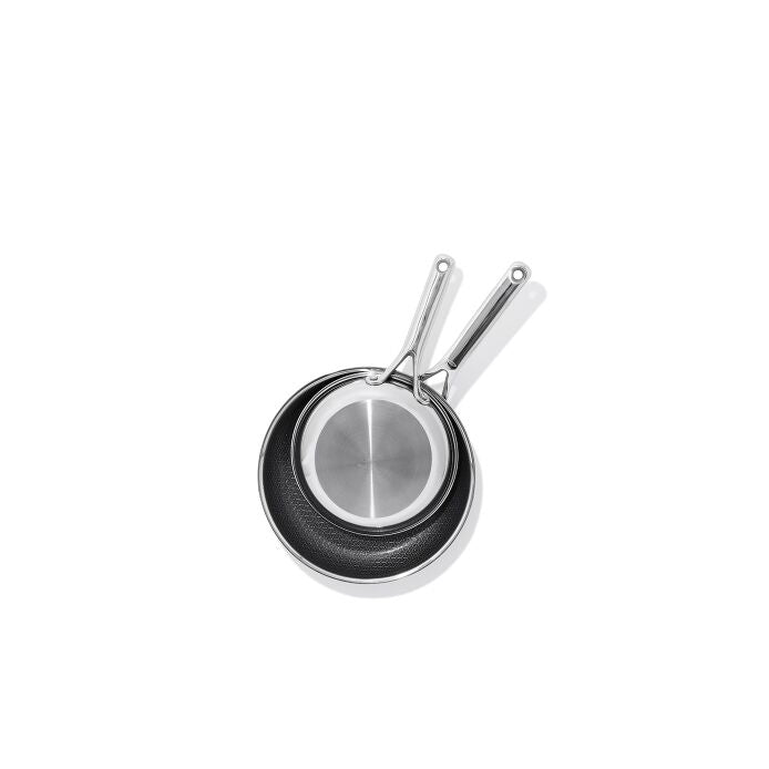 OXO Trident Hybrid Non-Stick Stainless Steel 2-Piece Frypan Set