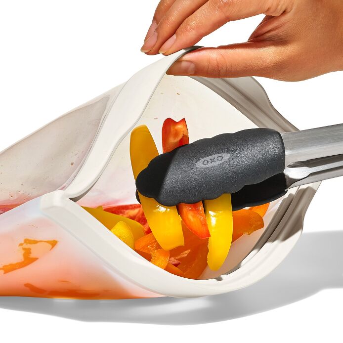 OXO Silicone Reusable Bag - Gallon Bag (128 oz) - Oat - image 4