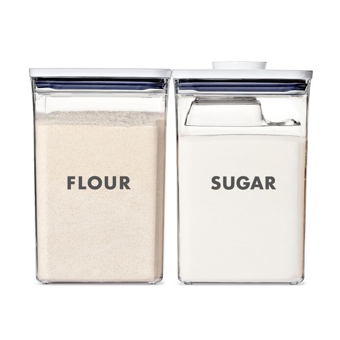 OXO 2-Piece Prelabeled POP Container Set with Scoop