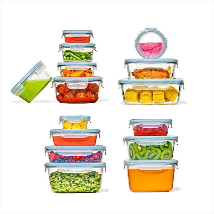OXO 30-Piece Smart Seal Container Set - Arctic Blue