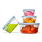 OXO 8-Piece Smart Seal Glass Round Container Set - Arctic Blue - image 4