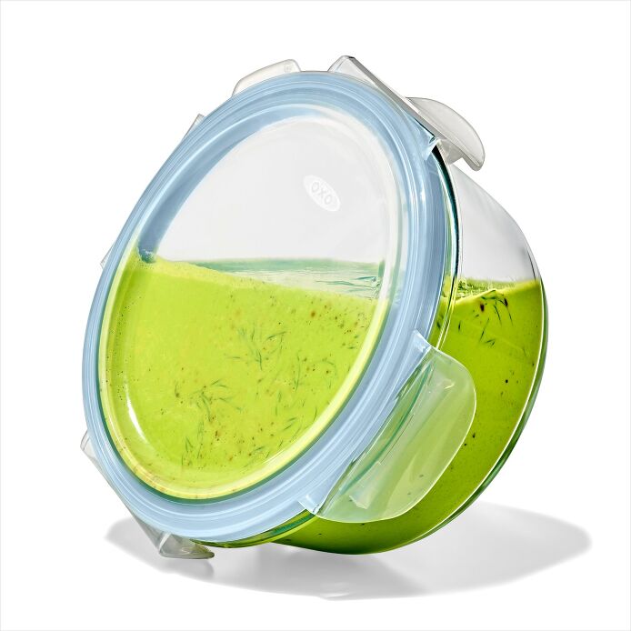 OXO 8-Piece Smart Seal Glass Round Container Set - Arctic Blue - image 5