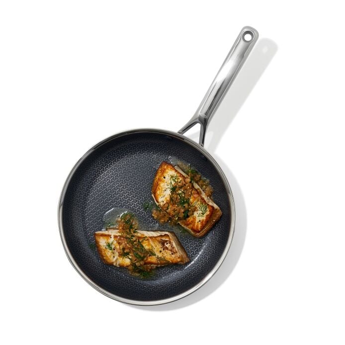 OXO Trident Hybrid Non-Stick Stainless Steel 2-Piece Frypan Set - image 3