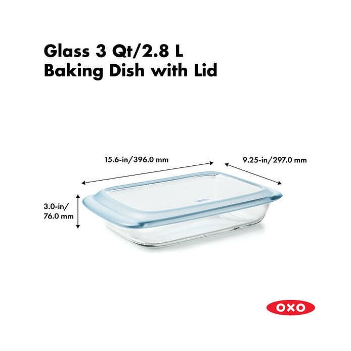 OXO Glass Baking Dish with Lid (3.0 Qt) - image 2