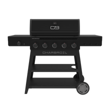 Char-Broil Performance Series™ FlavorMax™ 5 Burner Gas Grill Cart with Side Burner Blackout - primary product image