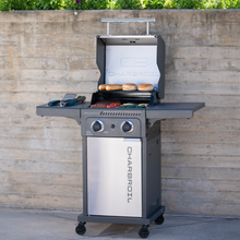 Char-Broil Performance Series™ FlavorMax™ 2 Burner Gas Grill Cabinet with Foldable Side Shelves Gray Stainless - product image 9